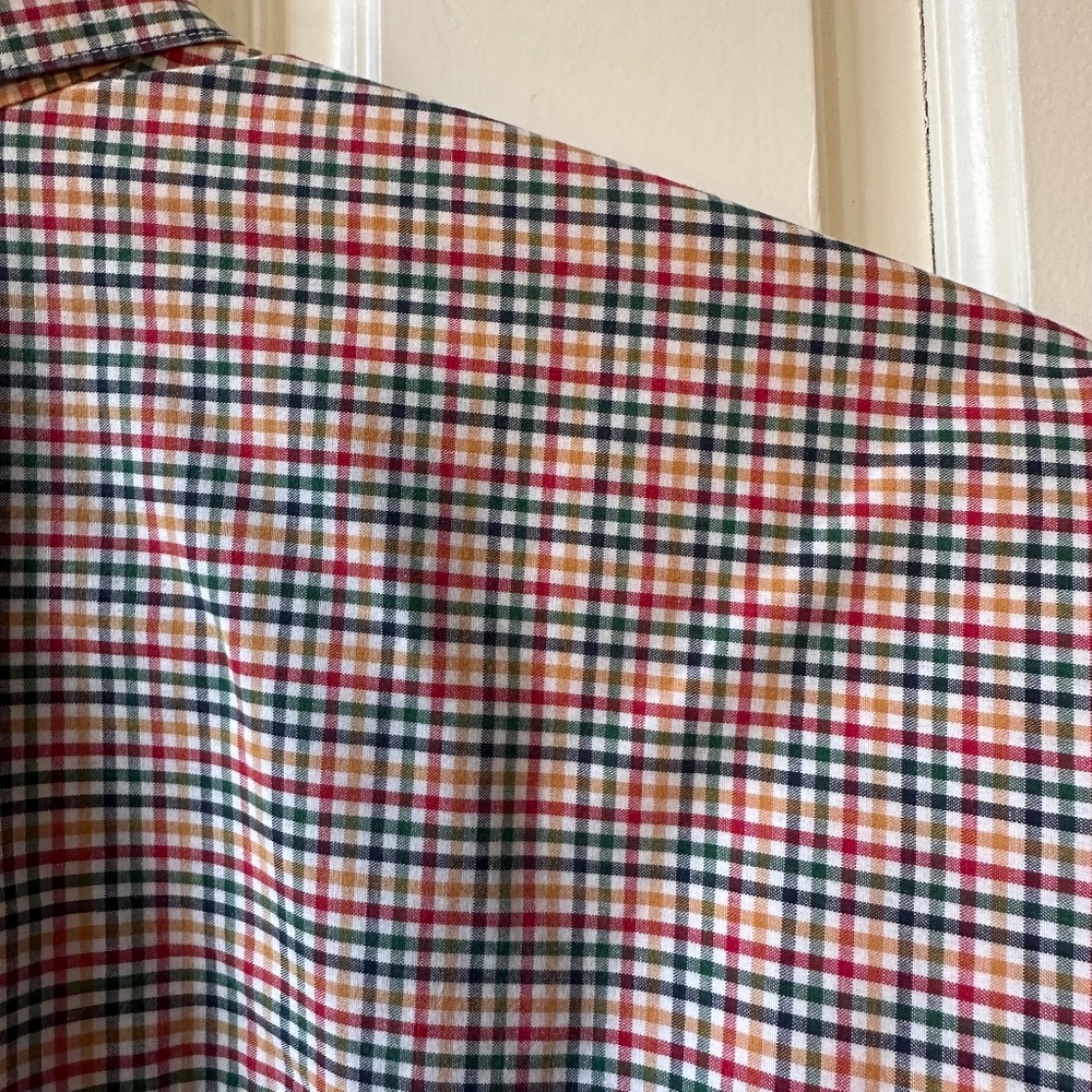 Structure - Men's Multicolor Gingham Button Down … - image 4